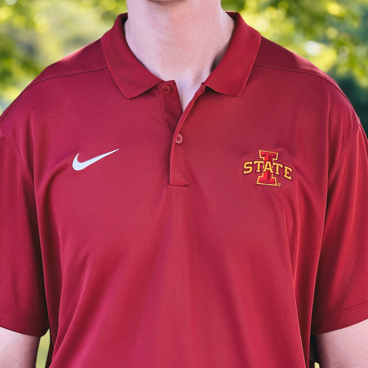 Nike® I-State Cardinal DRI-Fit Polo